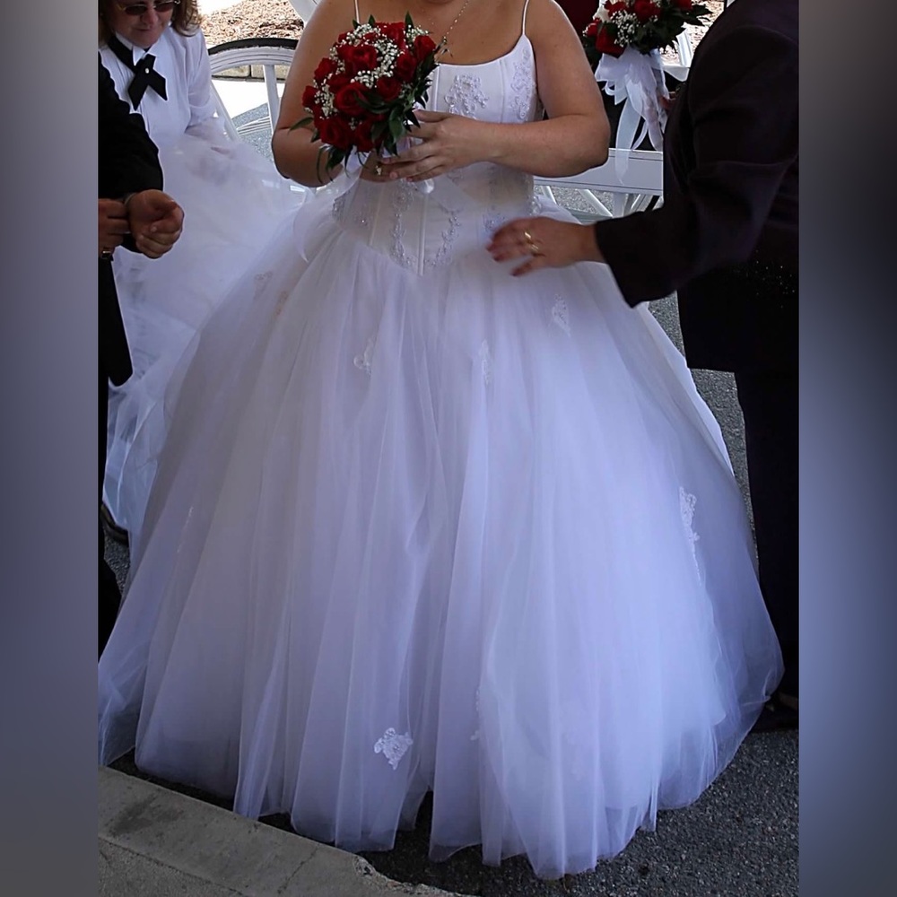 Oleg Cassini Wedding Gown Size 20 - Picture 10 of 12